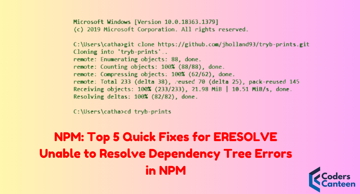NPM: Top 5 Quick Fixes for ERESOLVE Unable to Resolve Dependency Tree Errors in NPM